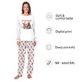 thumbnail image 2 of Out Here Ballin Santa Soccer Matching Family Christmas Pajamas With Dog, White Holiday PJs, Plus Sizes, With Pockets, 2 of 7