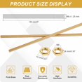 thumbnail image 2 of Uxcell 2 Sets Brass Fully Threaded Rod, M8x1.25mm Pitch Right Hand Threads Studs with Solid Brass Hex Nuts, 150mm/6" Long Threaded Screw Rods Fasteners for Anchors Bolts Hangers Clamps, 2 of 7