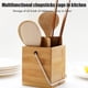 thumbnail image 4 of Cubo De Almacenamiento De Bambú Cuadrado Cubo De Madera Cubo De Almacenamiento De Utensilios De Cocina Multifuncional Duradero Yuarrent HA035322-00, 4 of 6