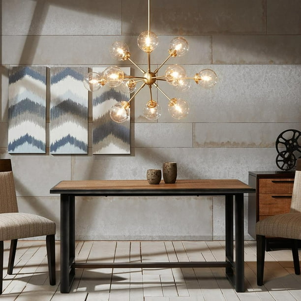 Ink Ivy 12 Lights Oversized Bulb Sputnik Chandelier Gold Finish Modern Dining Room Pendant Lighting Ul Certified Com Ink Ivy 12 Lights Oversized Bulb, Gold Sputnik Chandelier Dining Rooms