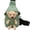 Green, variant on Black Cartoon Plush Bear Canvas Chest Bag Cute Casual Crossbody Sling Bag