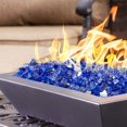 thumbnail image 2 of duomi-Onlyfire 10 pounds Fire Glass for Propane Fire Pit and Gas Fireplace, 1/2-Inch Reflective Firepit Glass Rocks for Fire Pit Table and Fire Bowl, Cobalt Blue, 2 of 4