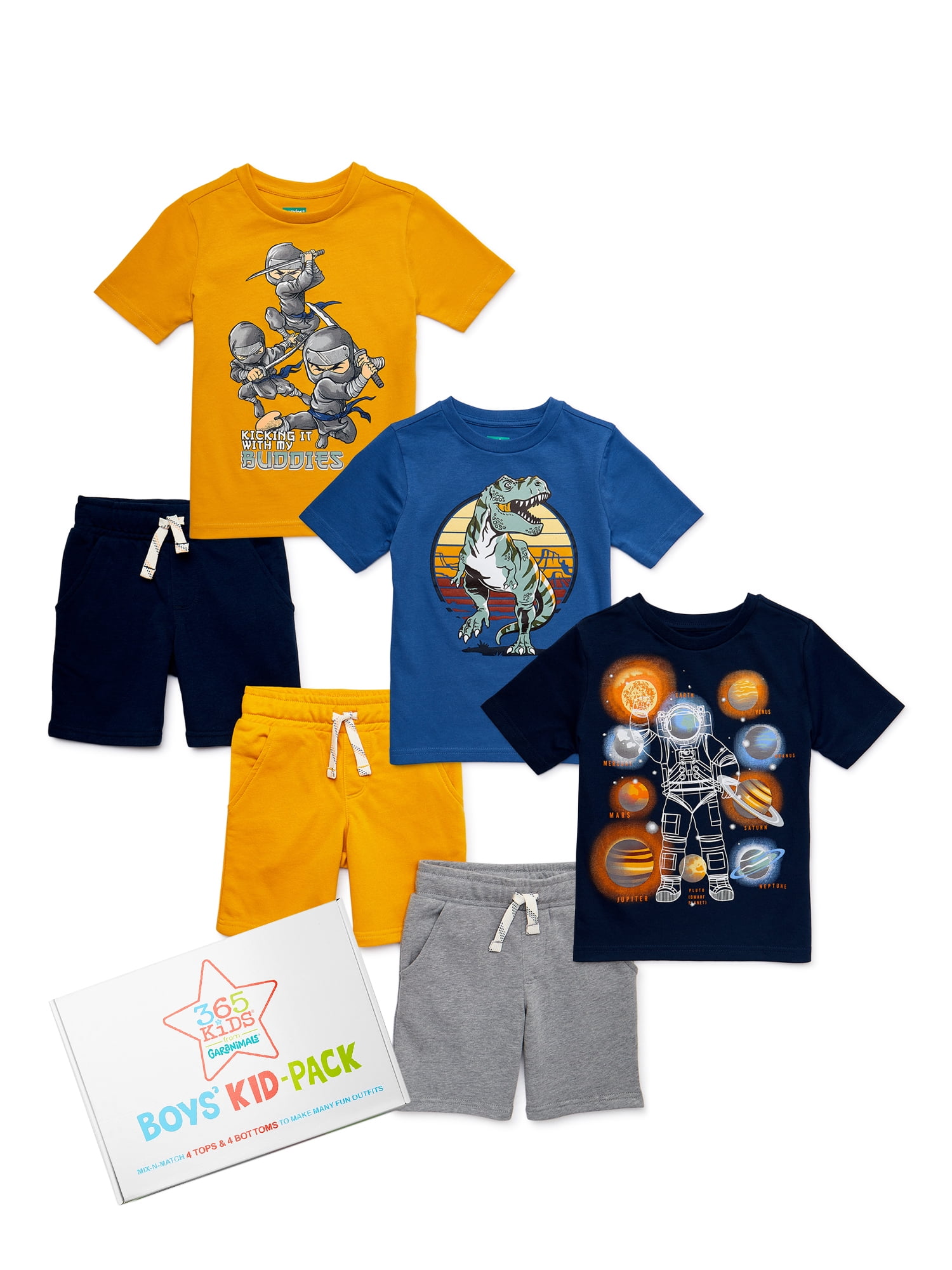 365 Kids From Garanimals Boys Adventure KidPack GiftBox, 6Piece
