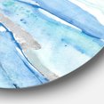 thumbnail image 3 of Designart 'Blue Silver Spring I' Art Mural Rond en Métal Style Ferme - Disque de 36, 3 of 5