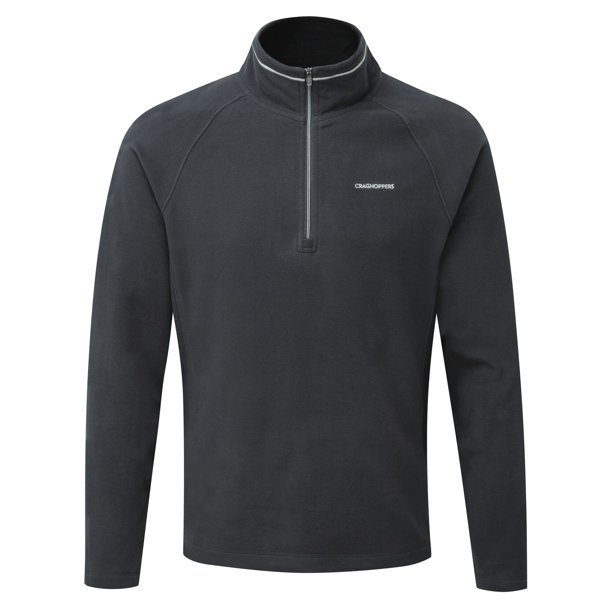 Craghoppers - Top forro polar media cremallera Selby hombre caballero (Negro pimienta)