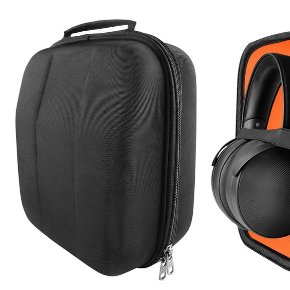 Geekria Shield Headphones Case Compatible with Sennheiser HD820, HD800S, HD800, HD700, HD660S2, HD660S, HD650 Case, Replacement Hard Shell Travel Carrying Bag with Cable Storage (Black)