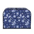 thumbnail image 2 of Daiia Beautiful Snowflake Butterfly Pattern 4 slice Toaster Cover, Toaster Appliance Dust-proof Cover For Kitchen Small Appliance Dust Cover and Fingerprint Protection, 2 of 7