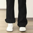 thumbnail image 7 of Women's Wide Leg Sweatpants Track Pants Women Baggy Pants Womens Winter Outdoor Sports Yoga Loose Casual Long Pants Trousers With Velvet With Pocket Great Gifts for Less Black S, 7 of 7