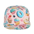thumbnail image 2 of Easygdp Cupcakes and Donuts Baseball Cap with Adjustable Flat Suitable for Head Circumference 22.4-23.6 in, 2 of 9