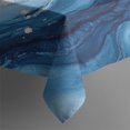 thumbnail image 4 of Blue White Gold Marble Pattern Rectangle Tablecloth 60"x120",Waterproof Polyester Rectangle Table Cloth, Wipeable Spillproof Polyester Tablecloth for Dining, Camping, Indoor and Outdoor, 4 of 6