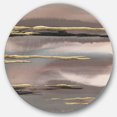 thumbnail image 1 of Designart 'Glamorous Morning Fog I' Glam Metal Circle Wall Art, 1 of 3