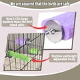 thumbnail image 2 of 4PCS Bird Beak Grinding Stone,Cage Accessories for Parakeets,Bird Parrot Cage Perch, Stand Platform Foot Claws Trimmer Chewing Toys for Budgies, Parakeets, Cockatiels, Conures, 2 of 9