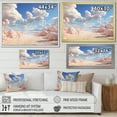 thumbnail image 4 of Designart "Fluffy Cloud Mirage Of Marshmallows I" Clouds Floater Framed Canvas Wall Art, 4 of 5