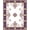 White, Pattern 5, variant on ODIKA 4'x6' Machine Washable Non-Slip Area Rug, Oval Creamy Beige with Floral Motifs High Traffic Rug, Ivory, 46971