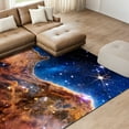 thumbnail image 6 of The James Webb Space Telescope Washable Art Area Rug size 8'x10', Power-loomed, Heavenly Softness with Non-Slipping Backing, 6 of 7