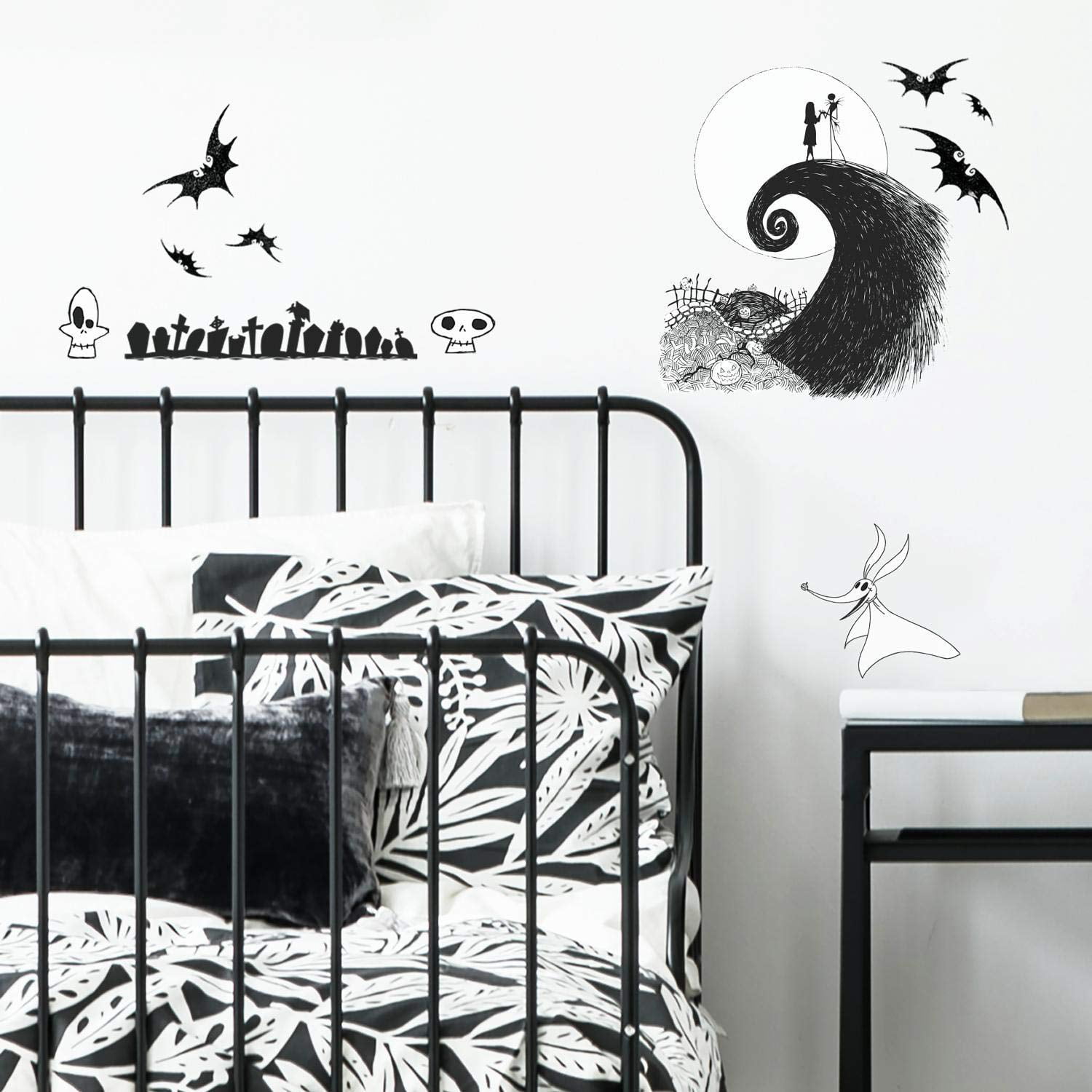 RoomMates The Nightmare Before Christmas Jack And Sally Peel And Stick Wall Decals Black Wall Stickers