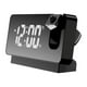 thumbnail image 1 of Despertador de proyección en el techo,Reloj digital LED para dormitorio,Cargador USB,Proyector de 180°,12/24H,DST,Despertador eléctrico ruidoso para niños,Adultos,Ancianos, 1 of 5