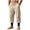 Mens Pants Khaki, variant on Mens Linen Track Sweatpants Casual Elastic Waist Drawstring with Pockets Jogger Yoga Pants Dad Gifts