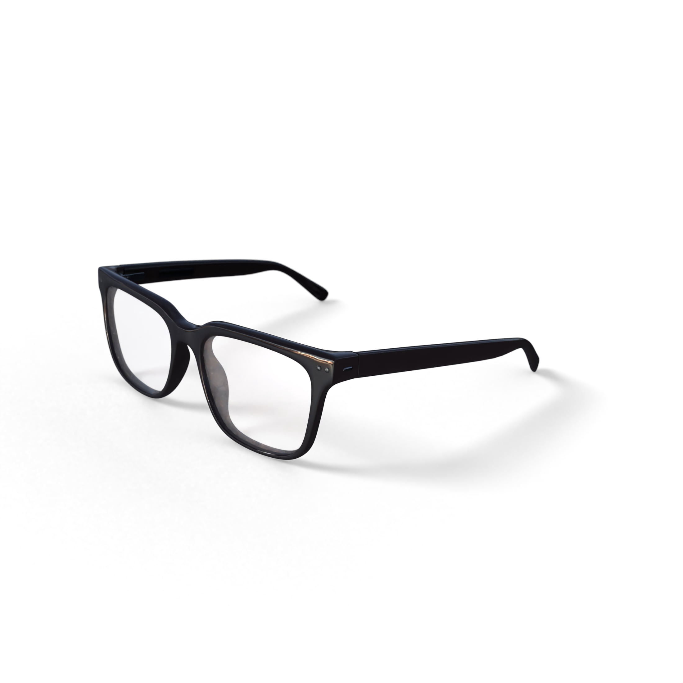 Nuance Audio Square Smart Glasses, Prescription Hearing Eyeglasses, Size 56, Shiny Black/Demo Lens