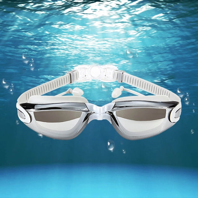 WIFKLSIIPG Lunettes de Natation Unisexes pour Enfants, Anti-Buée et Sans Fuite, Noires