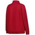 thumbnail image 3 of Women's Fanatics Crimson/Gray Alabama Crimson Tide Plus Size Quarter-Zip Pullover, 3 of 3