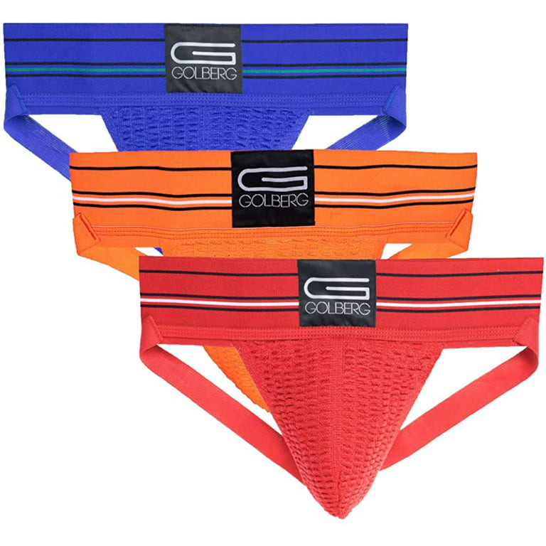 GOLBERG G Mens Jockstrap Underwear - Athletic Supporter - Adult and Youth  Jock Strap (Size - Large) 