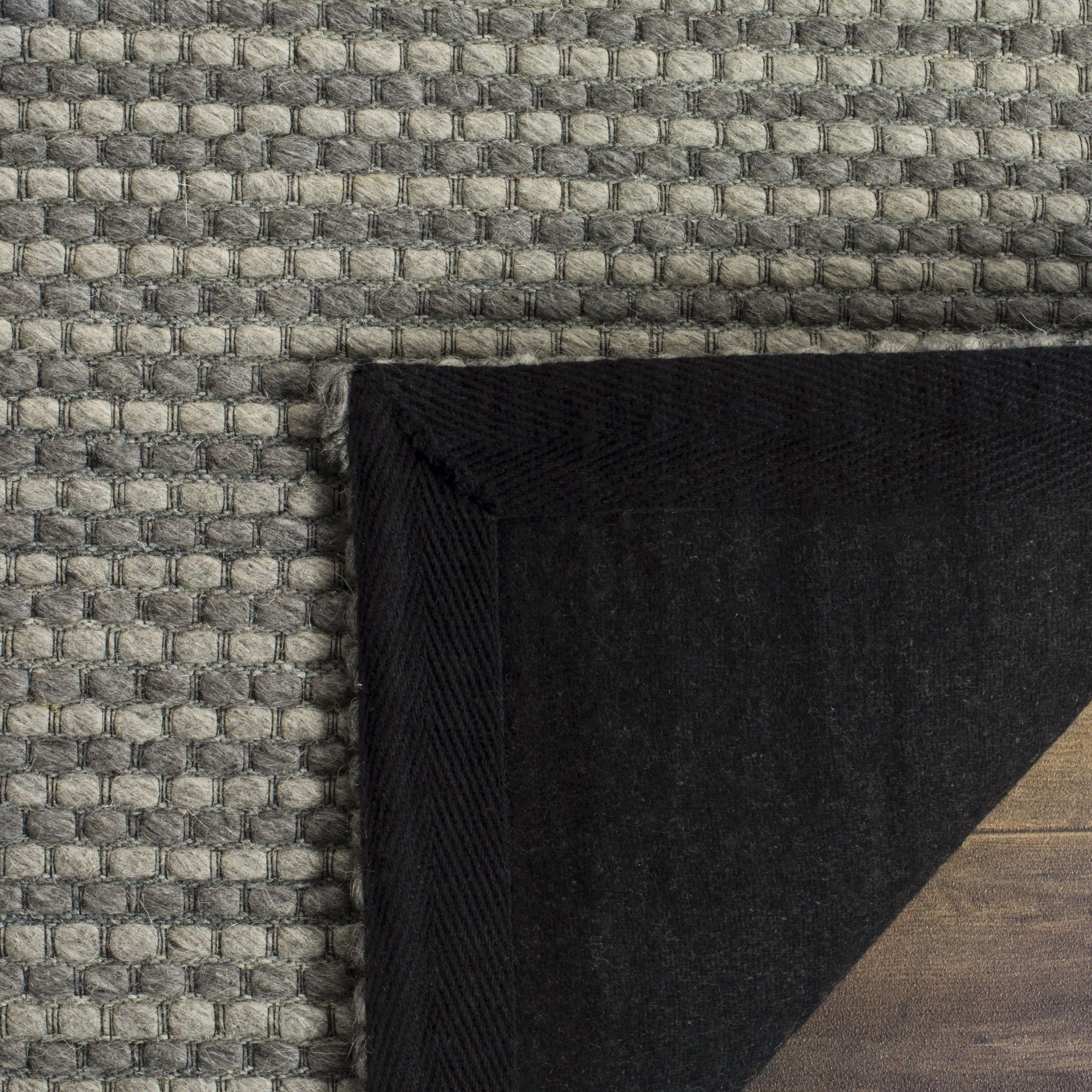 SAFAVIEH Natura Corine Geometric Area Rug, Dark Grey, 6' x 6' Square