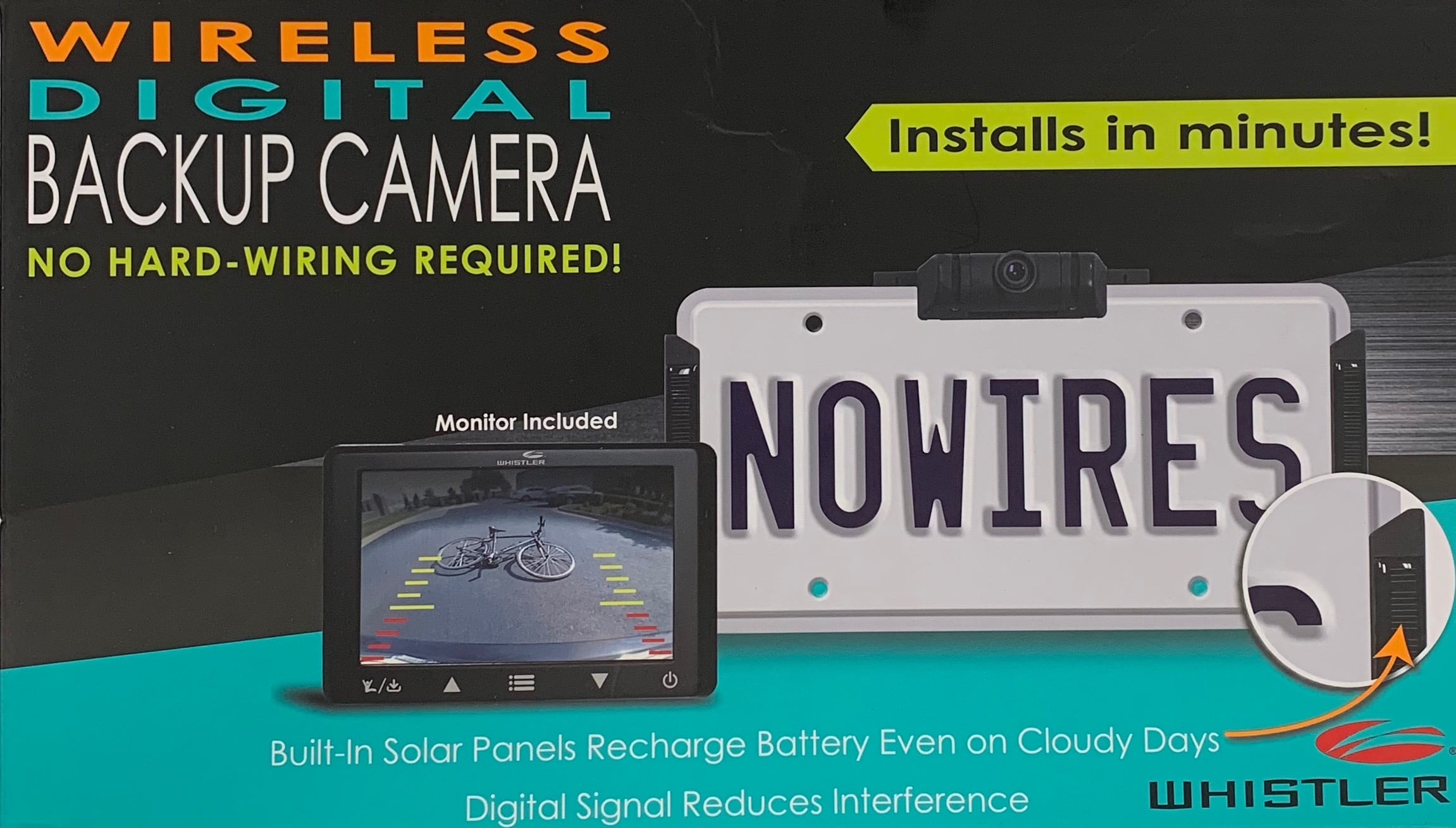 Whistler Wireless Digital Backup Camera