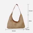 thumbnail image 3 of ibiyuan Crossbody Bags For Women Handwoven Large Capacity Fashion Shoulder Tote Bag for Women, Casual Daily Beach Commute Handbag Gift For Women, 3 of 8