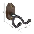 thumbnail image 6 of New Bee Guitar Wall Mount - Sturdy Wood Base & Metal Hook, High Weight Capacity, Anti-Slip V-Shape, Rotatable Adjustable with Soft Rubber - Fits Ukulele/Bass/Mandolin/Banjo (All Sizes), 6 of 13