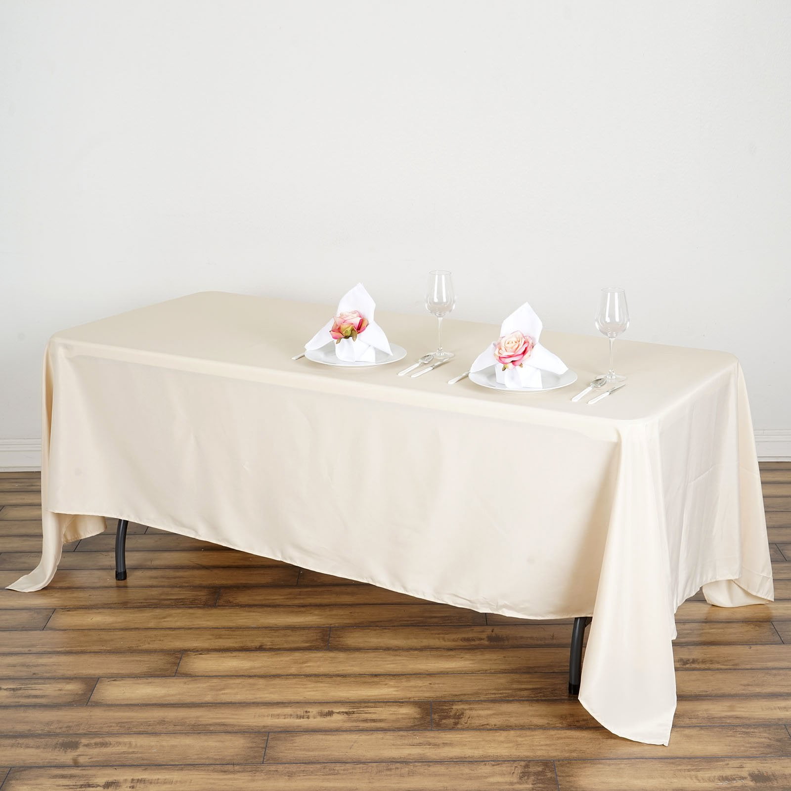 Efavormart 72x120" Polyester Rectangle Tablecloths for Kitchen Dining Catering Wedding Birthday