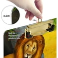 thumbnail image 4 of FMSHPON Cheetah Lion Rhinoceros Clipboard Hardboard Wood Nursing Clip Board and Pull for Standard A4 Letter 13x9 inches, 4 of 7