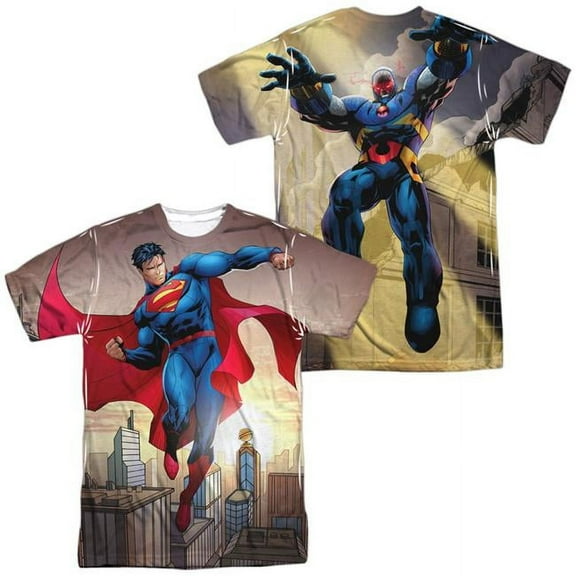 Superman DC Comics Character Sunshine Superman Adult Front/Back Print T-Shirt