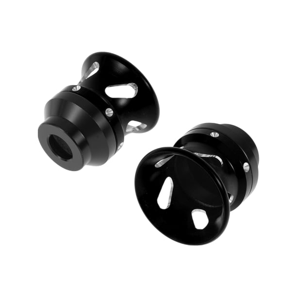 Protector de guardabarros de aleación de aluminio para slider de marco de motocicleta de 14mm, protección contra choques, 46mm, 46mm, negro, 2 Pcs