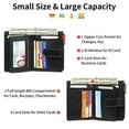 thumbnail image 4 of GAEKEAO Wallets for Women Small Vegan Leather RFID Blocking Bifold Zipper Pocket Wallet Card Case Purse with ID Window, 4 of 6