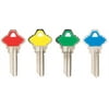 Hy-Ko Key Blank Cylinder Mixed Color Head Ez# Sc1 Single Sided 5 Pc / Bag Upc Coded Pack of 5