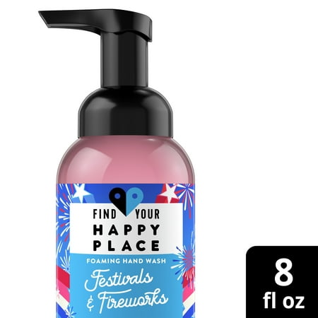 Find Your Happy Place Festivals & Fireworks Foaming Liquid Hand Wash Peach and Summer Lily 8 fl oz