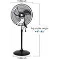 thumbnail image 6 of BILT HARD 18" 3-Speed Oscillating Adjustable Pedestal Fans, 6 of 8