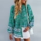 thumbnail image 1 of Camisa bohemia de manga larga Nikou con estampado floral, 1 of 6