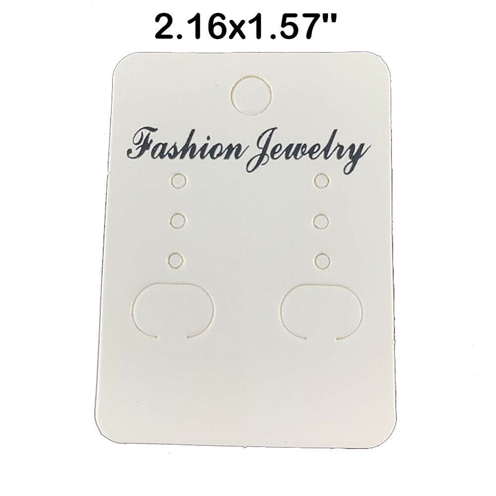 Uonlytech 90 Pcs Earrings Display Card Earring Tags Bracelet Holder Cards  Jewelry Holder Cards Ear Stud Card Fine Jewelry Necklace Cards for Selling