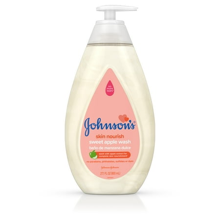 Johnson's Skin Nourish Baby Wash With Apple Extract, 27.1 fl. (Best Way To Apply Body Wash)