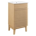 thumbnail image 2 of Modway Render 18" Bathroom Vanity Cabinet in Oak White, 2 of 9