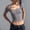Dark Gray womens top dressy casual, variant on Wycnly Womens Tops Dressy Casual Party Club Sexy Slim Fit Button up Going out Cropped Tees Shirts Summer Short Sleeve Crewneck Tops Solid Blouse Dark Gray s