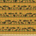 thumbnail image 2 of Ambesonne Animal Fabric by the Yard Upholstery, Bicolour Animal, 1 Yard, Marigold Brown, 2 of 5