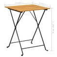 thumbnail image 4 of vidaXL 3 Piece Folding Bistro Set Solid Acacia Wood, 4 of 5