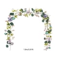 thumbnail image 3 of geerera 6ft Artificial Eucalyptus Garland with Eggs & Butterflies, Hanging Fake Flower Greenery Vine for Easter, Spring Wedding Table Centerpiece, Wall Door Hanging, Home Decor, 3 of 9