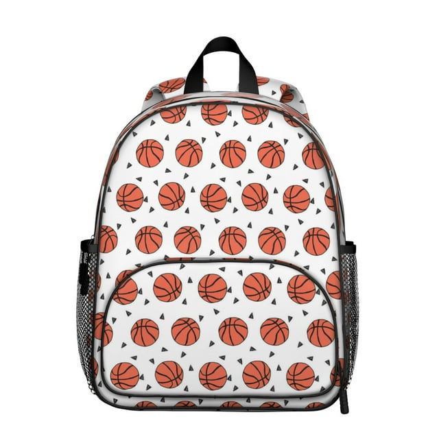 Students Sports Backpack - Baseball, Softball, Football Print, Comfortable Dual Shoulder Support, Durable Oxford Fabric