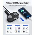 thumbnail image 6 of ORICO Travel Power Strip, 4 Outlets 3 USB Ports (1 USB C) with 4FT Wrap-Around Extension Cord, Compact Cruise Approved Power Strip No Surge Protector, Flat Plug for Hotel Dorm Essentials(Black), 6 of 9