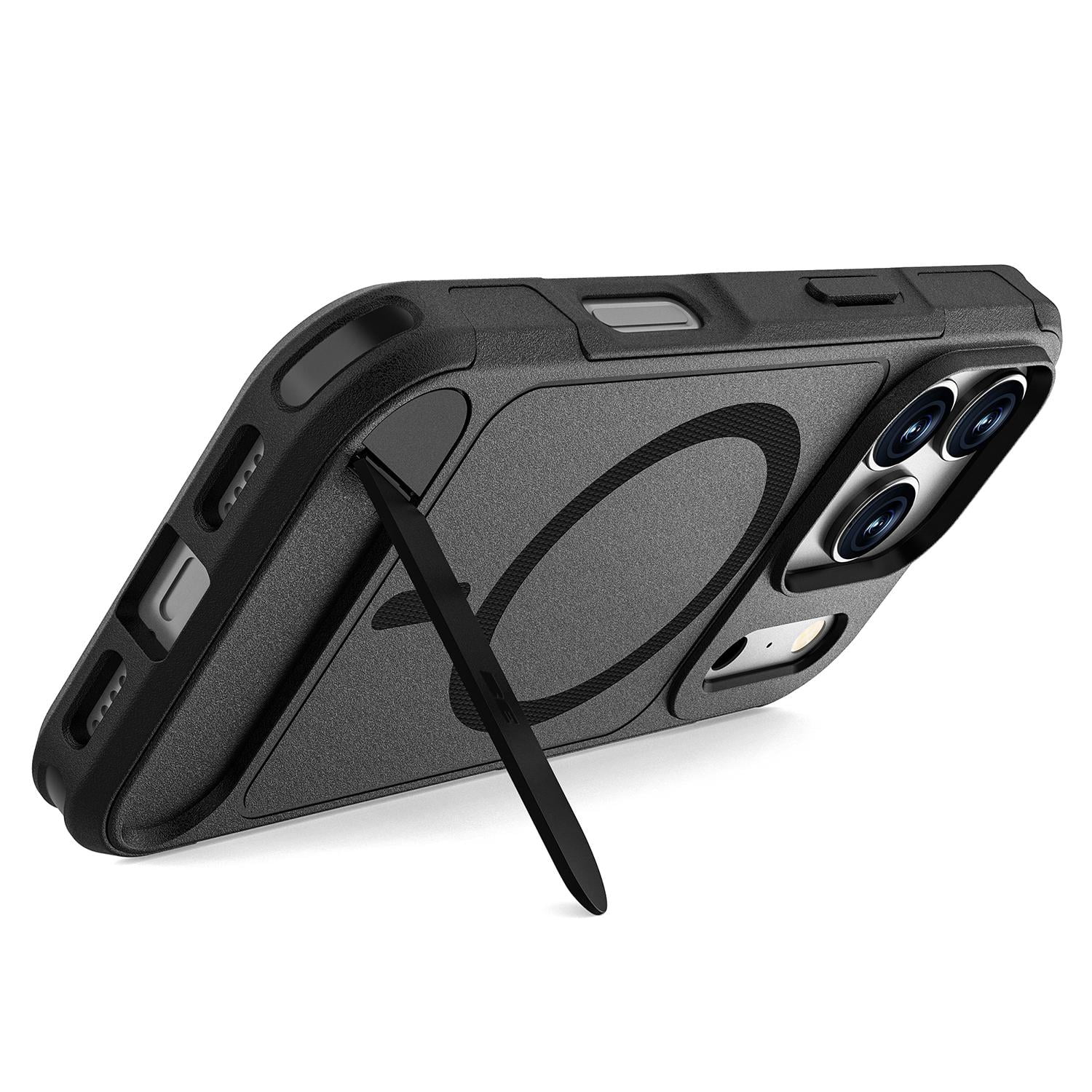 Blu Element Étui Armour Ultra MagSafe avec Kickstand Noir pour iPhone 17 Pro