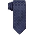 thumbnail image 1 of Alfani Mens Windsor Grid Self-tied Necktie, Blue, One Size, 1 of 1
